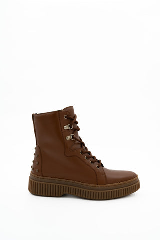 Tod's - Combat Boots - Cognac