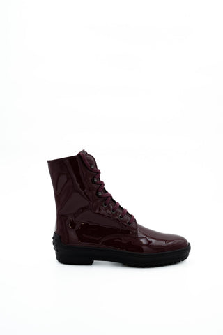 Tod's - Combat Boots - Bordeaux